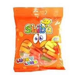 شیبا پاستیل لیکوریتز مخلوط انگشتی ساده 140گرم